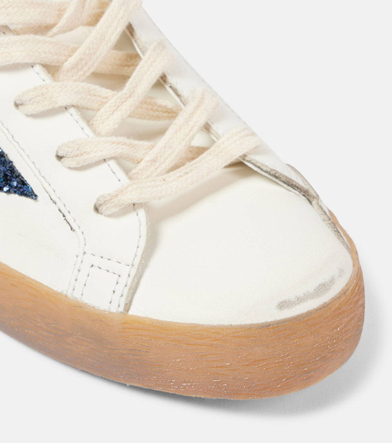 Super-Star glitter leather sneakers 5