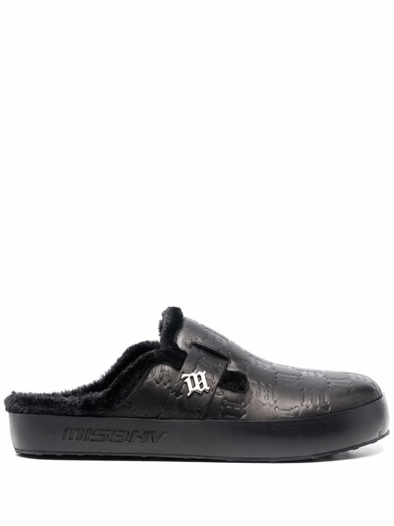 Home monogram mules 1