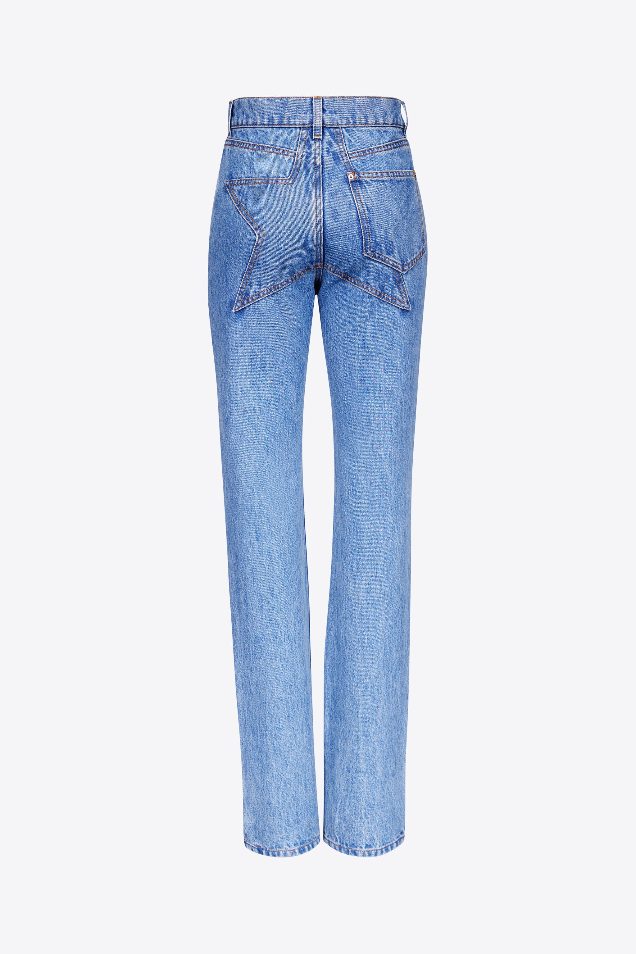 CRYSTAL EMBELLISHED STRAIGHT LEG JEAN - 2