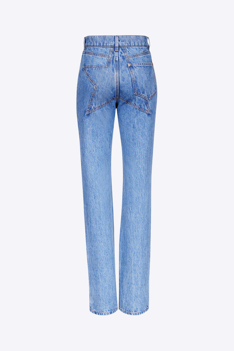 AREA CRYSTAL EMBELLISHED STRAIGHT LEG JEAN outlook