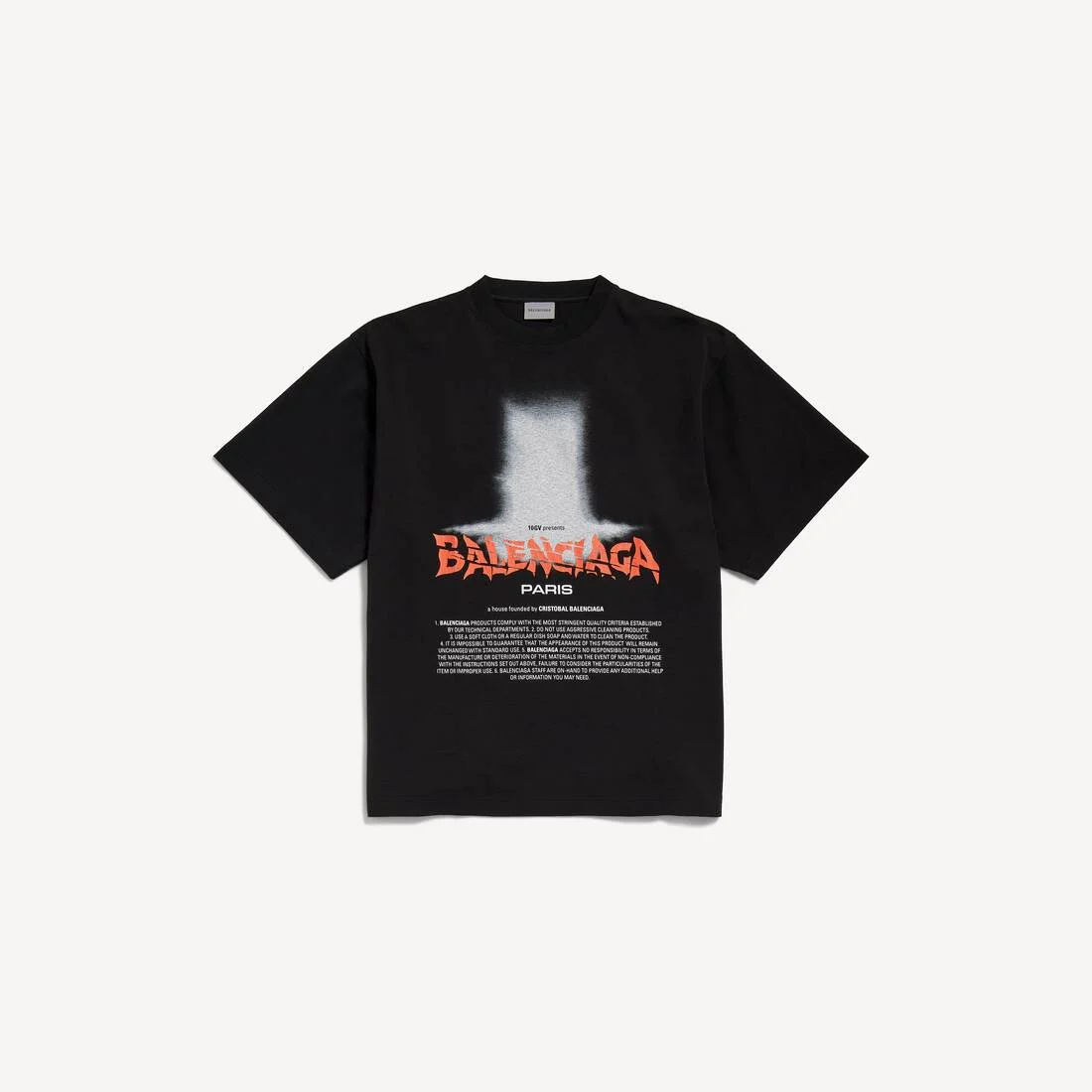 Women's The Door Oversized T-shirt in Black - 1