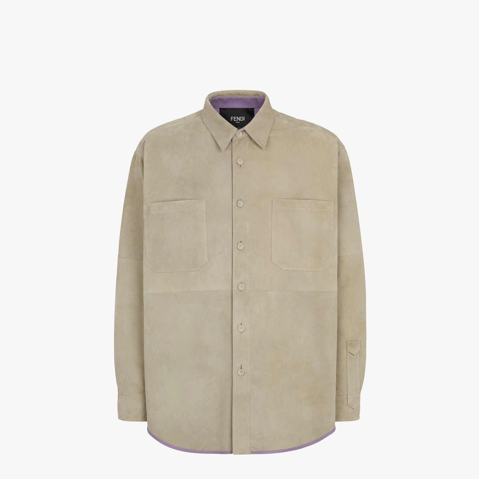 Beige suede shirt - 1