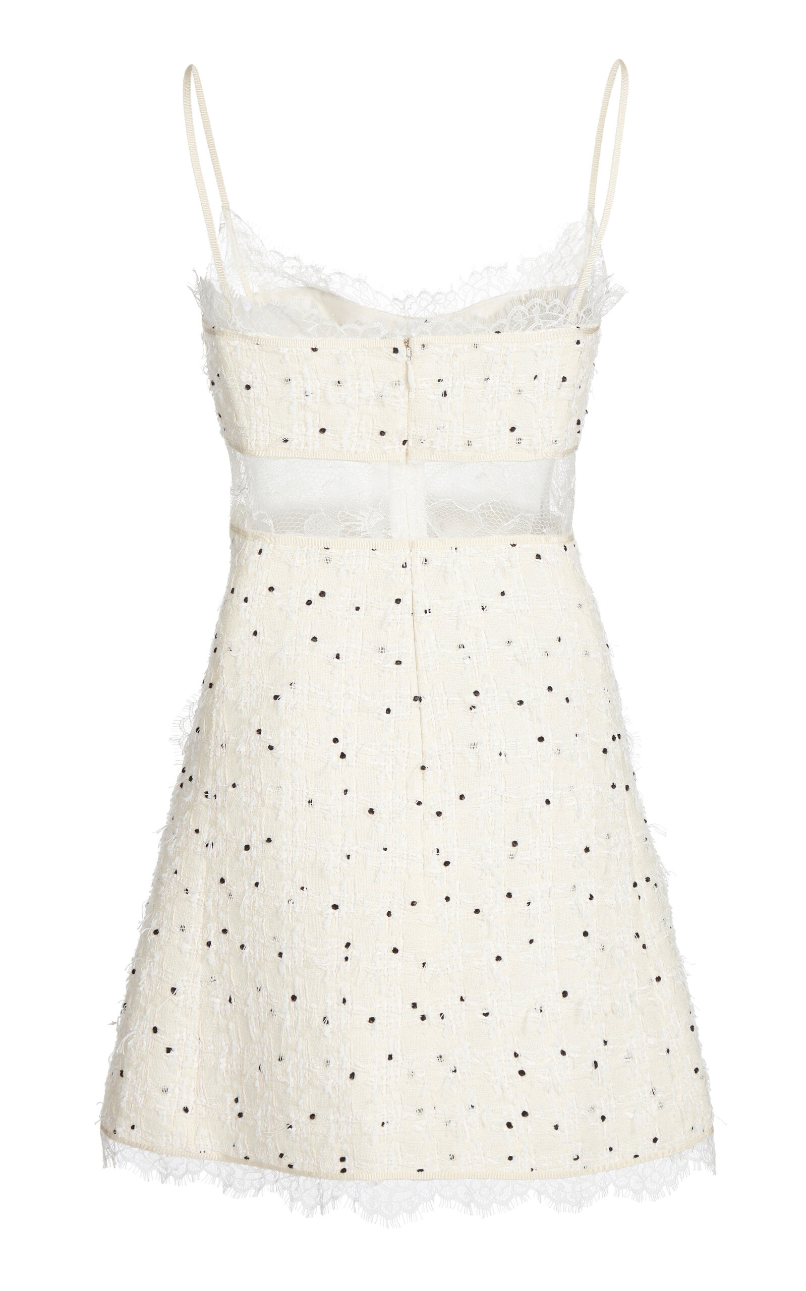 Lace Boucle Mini Dress ivory - 5