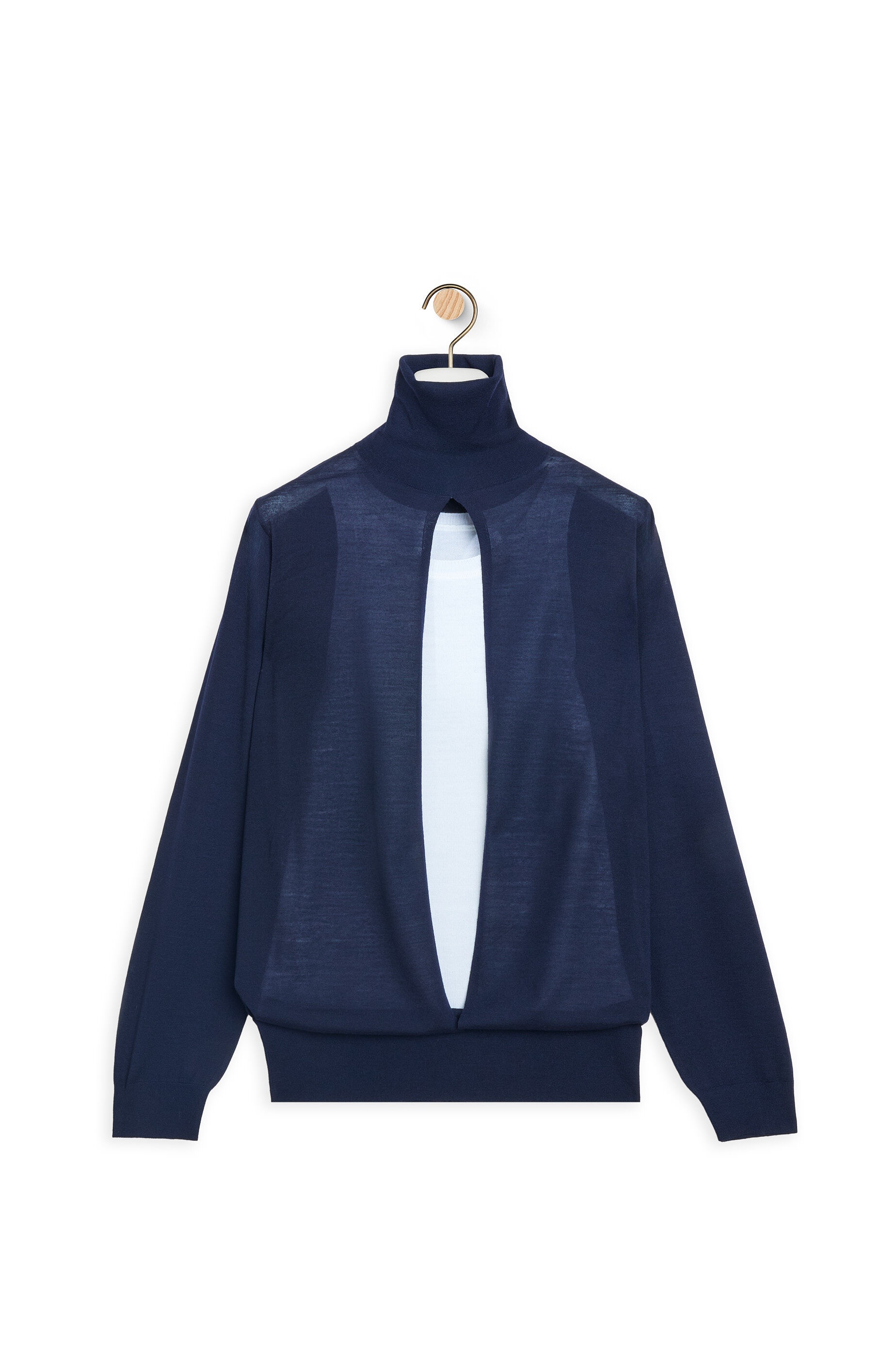 Double layer sweater in wool - 1