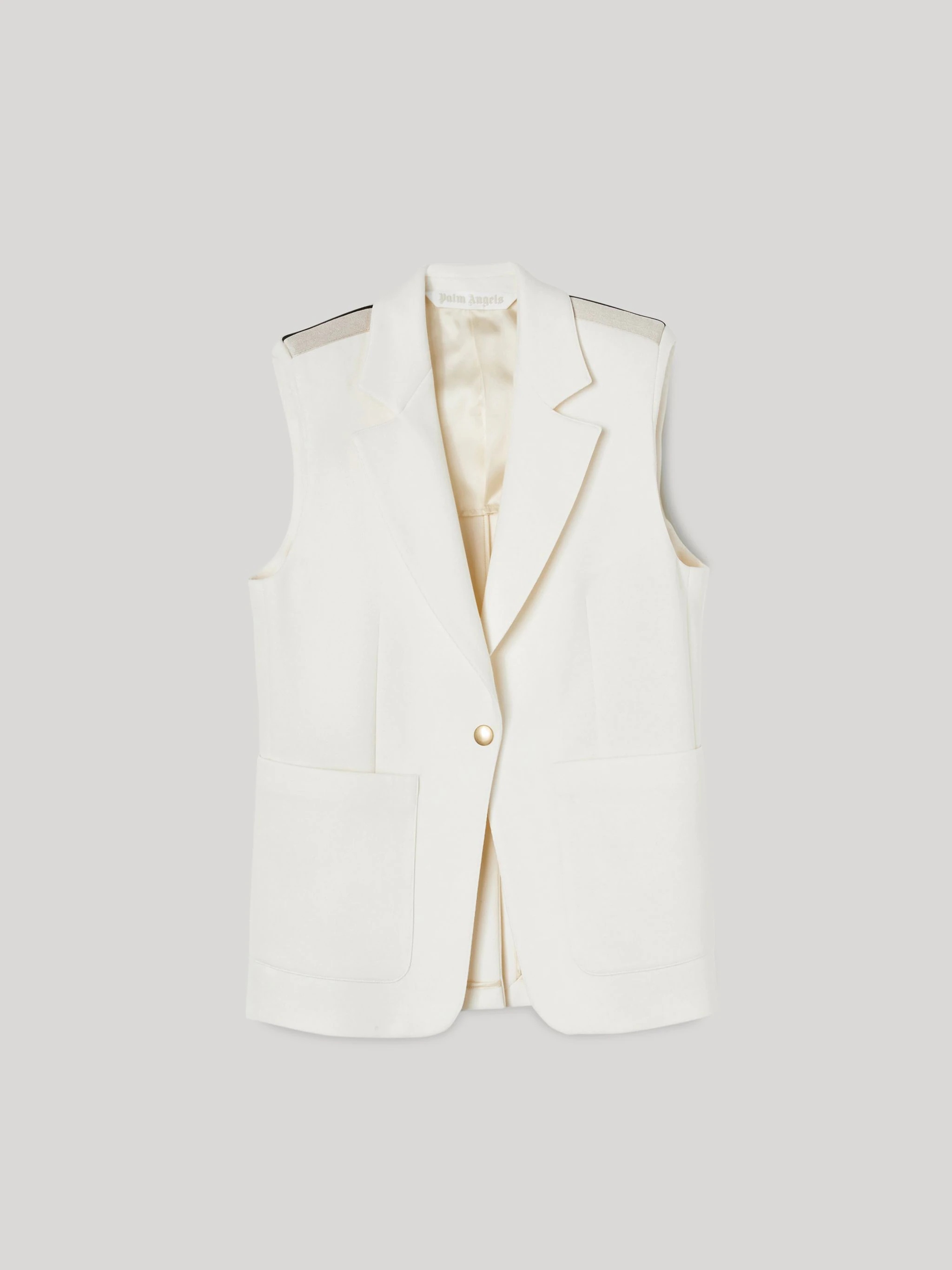TRACK SLEEVELESS BLAZER - 1