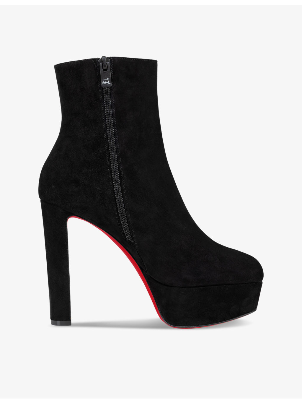 Loo Booty 130 velour heeled ankle boots - 5