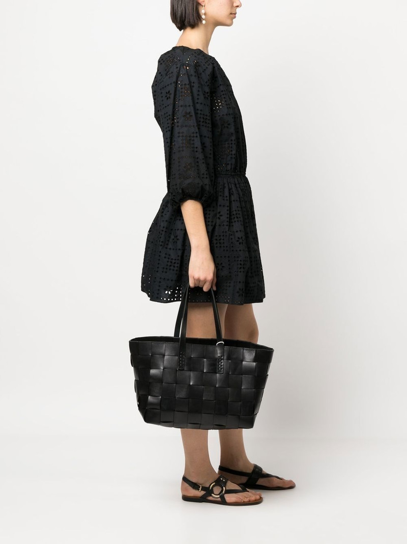 DRAGON DIFFUSION woven leather tote bag outlook