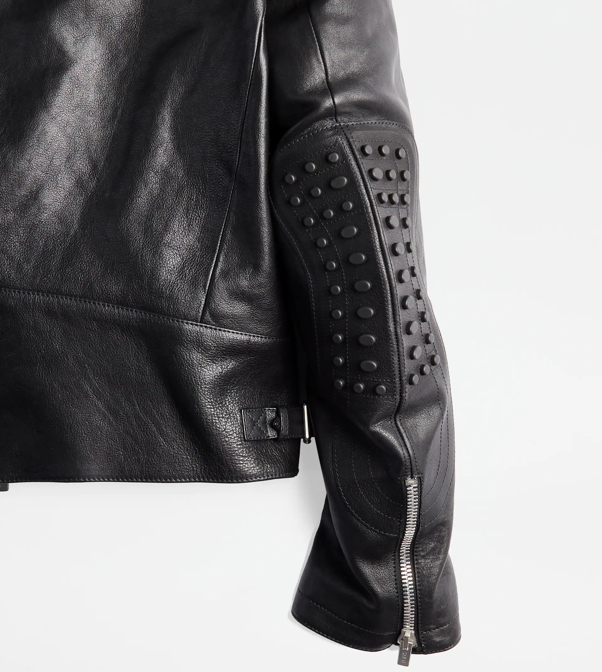 TOD'S BIKER IN LEATHER - BLACK - 6