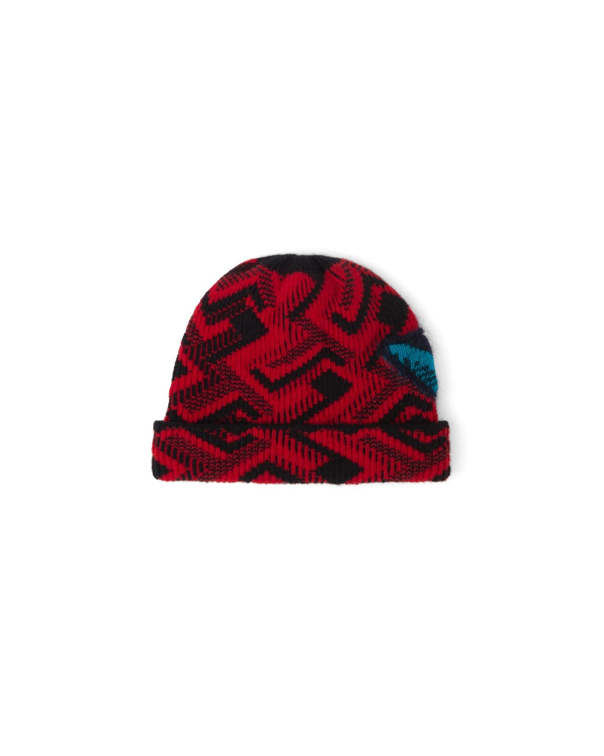 Wool and cashmere jacquard beanie - 1