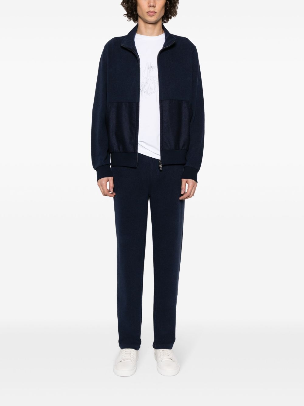 straight-leg drawstring track pants - 2
