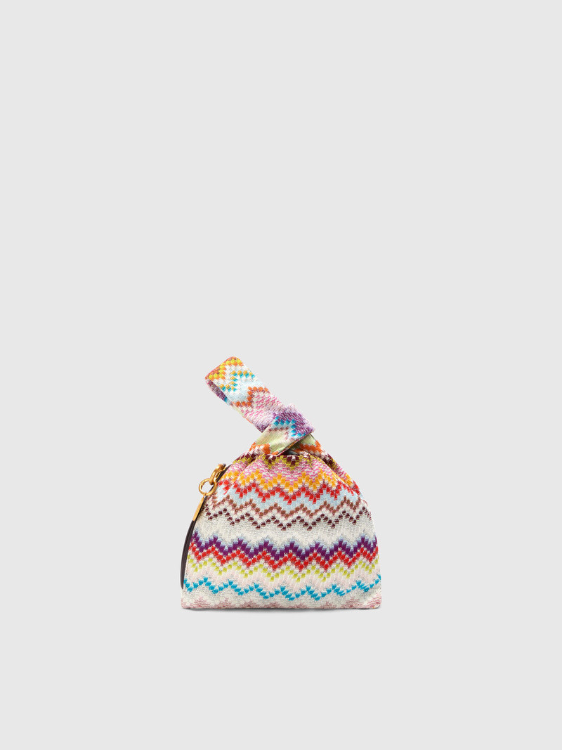 Handbag in lamé viscose 1