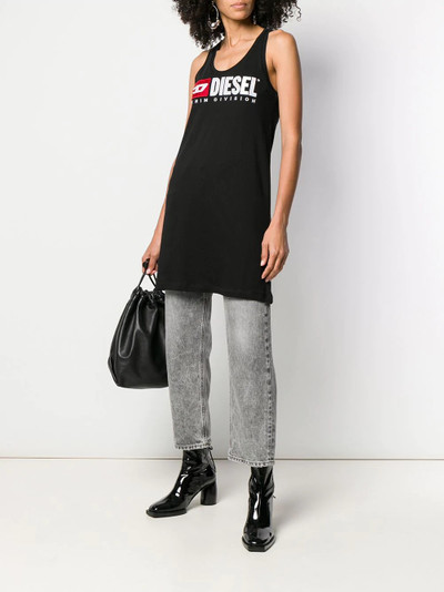 Diesel logo embroidered tank top outlook