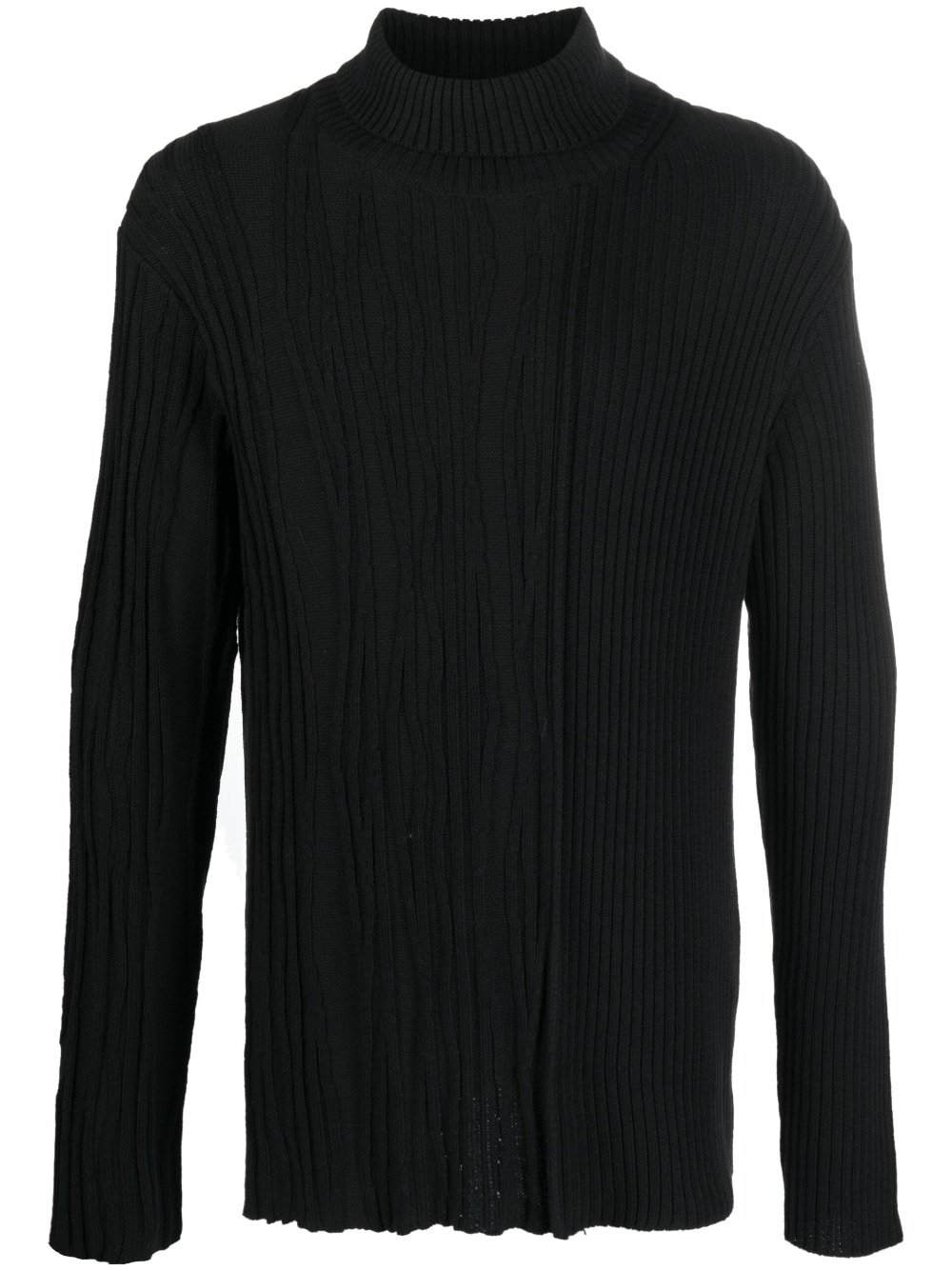long-sleeve ribbed jumper - 1