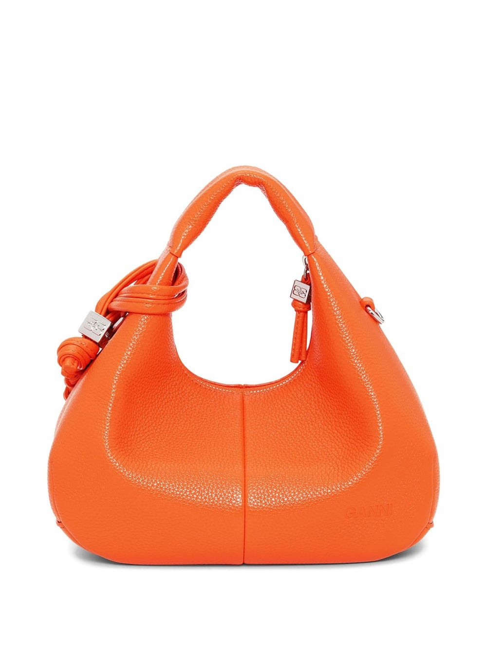 mini textured leather tote bag - 2