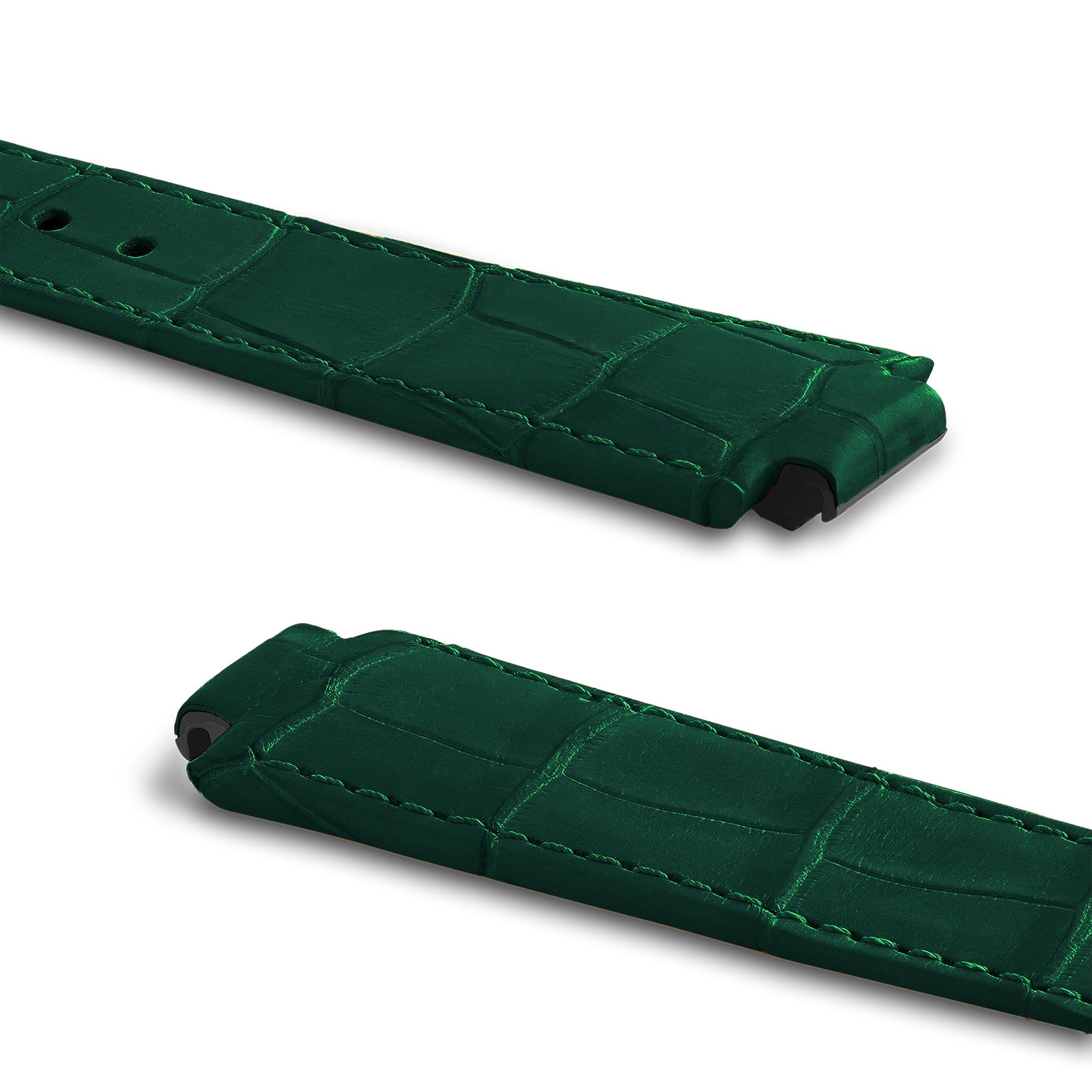 STRAP TAMBOUR ALLIGATOR GREEN L/L - 2