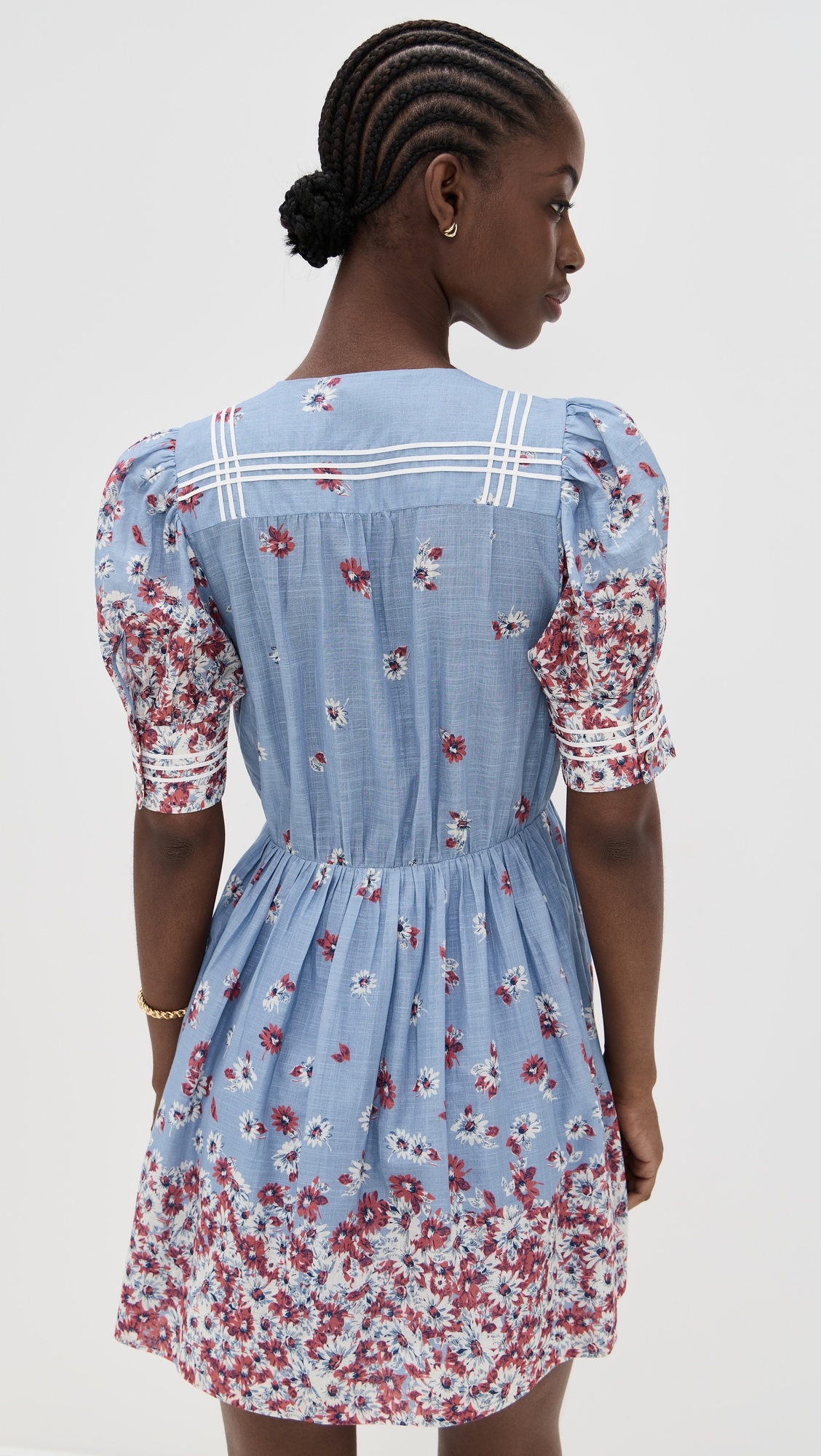 Whitney Print Puff Mini Dress - 2