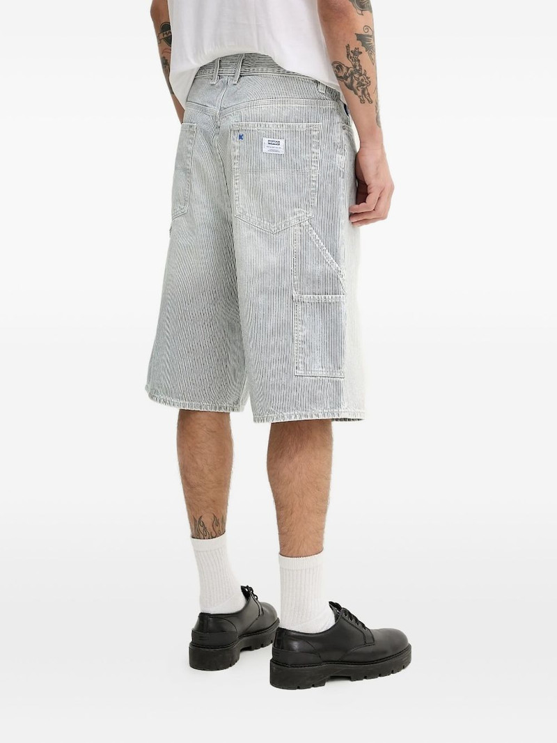 HUGO striped-pattern cargo shorts outlook