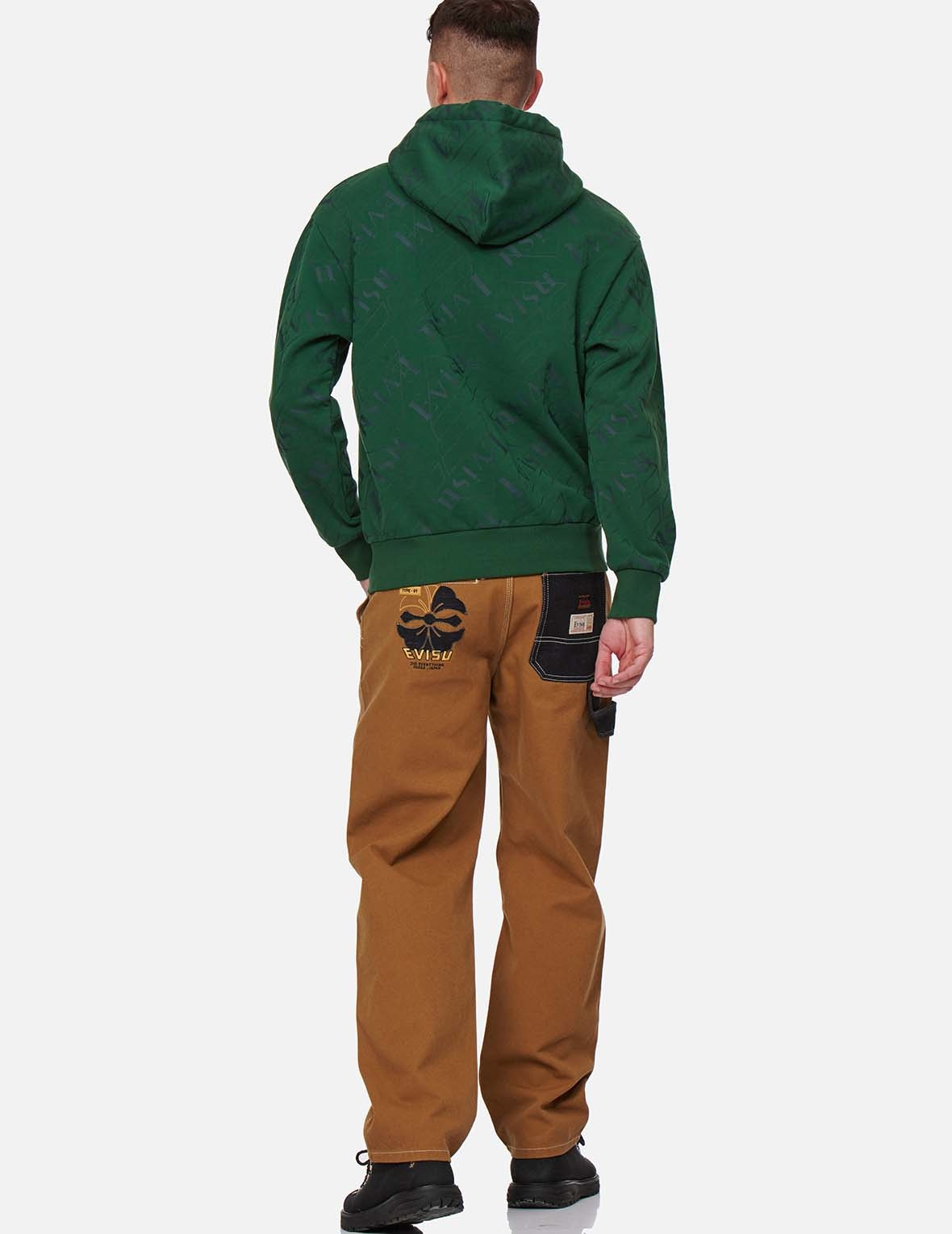 ALLOVER LOGO PRINT HOODED SWEATSHIRT - 6