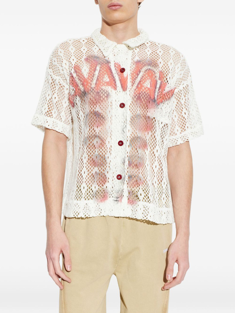 mesh button shirt 3
