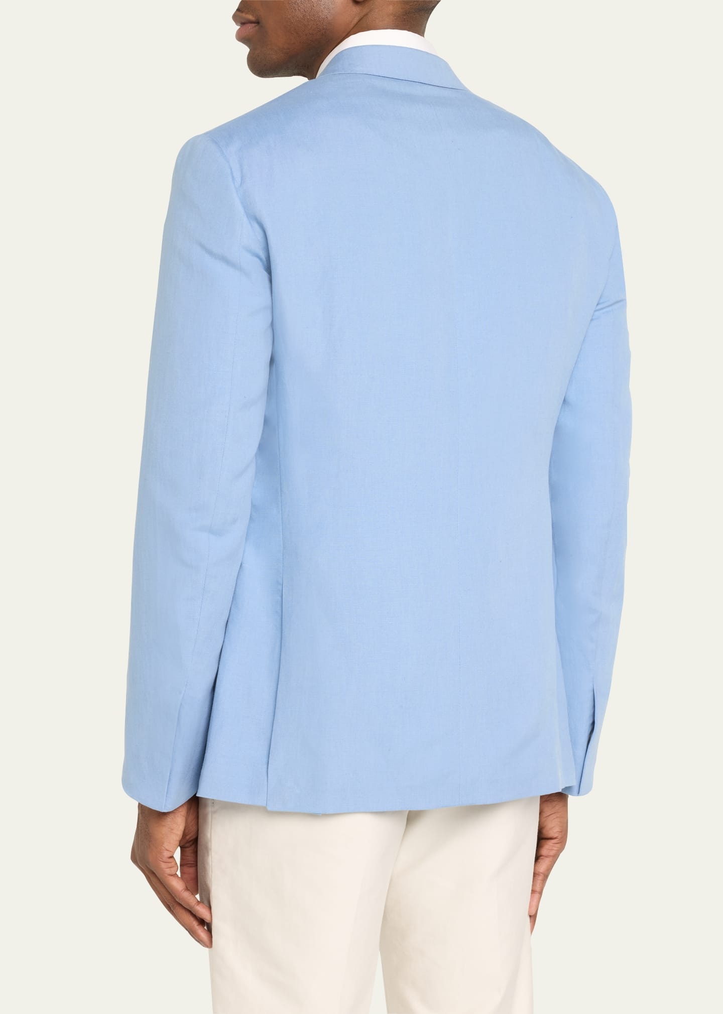 Men's Kent Hand-Tailored Silk and Fine Linen Jacket - 3