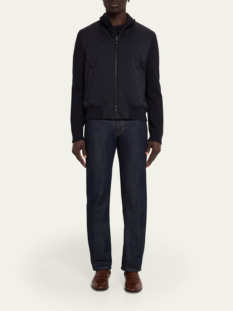 Loro Piana Men's Hopton Quilted Full-Zip Bomber Jacket outlook