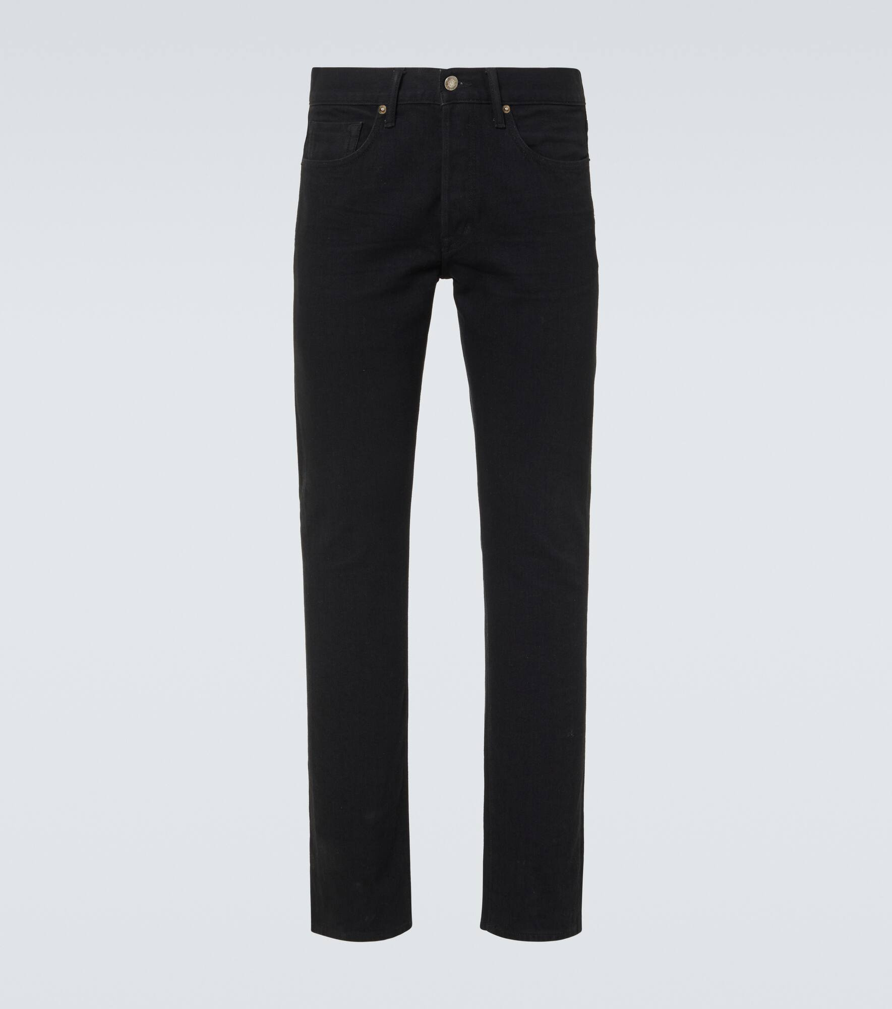 Mid-rise slim jeans - 1