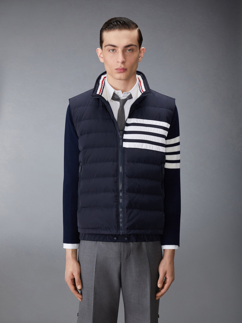 Thom Browne POLY TWILL DOWN FILL 4-BAR SKI VEST outlook