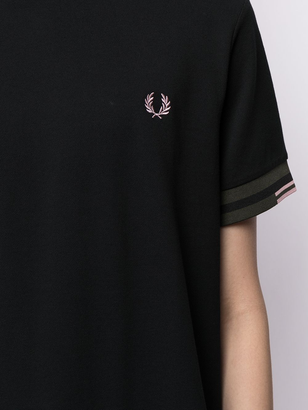 embroidered cotton T-shirt - 5