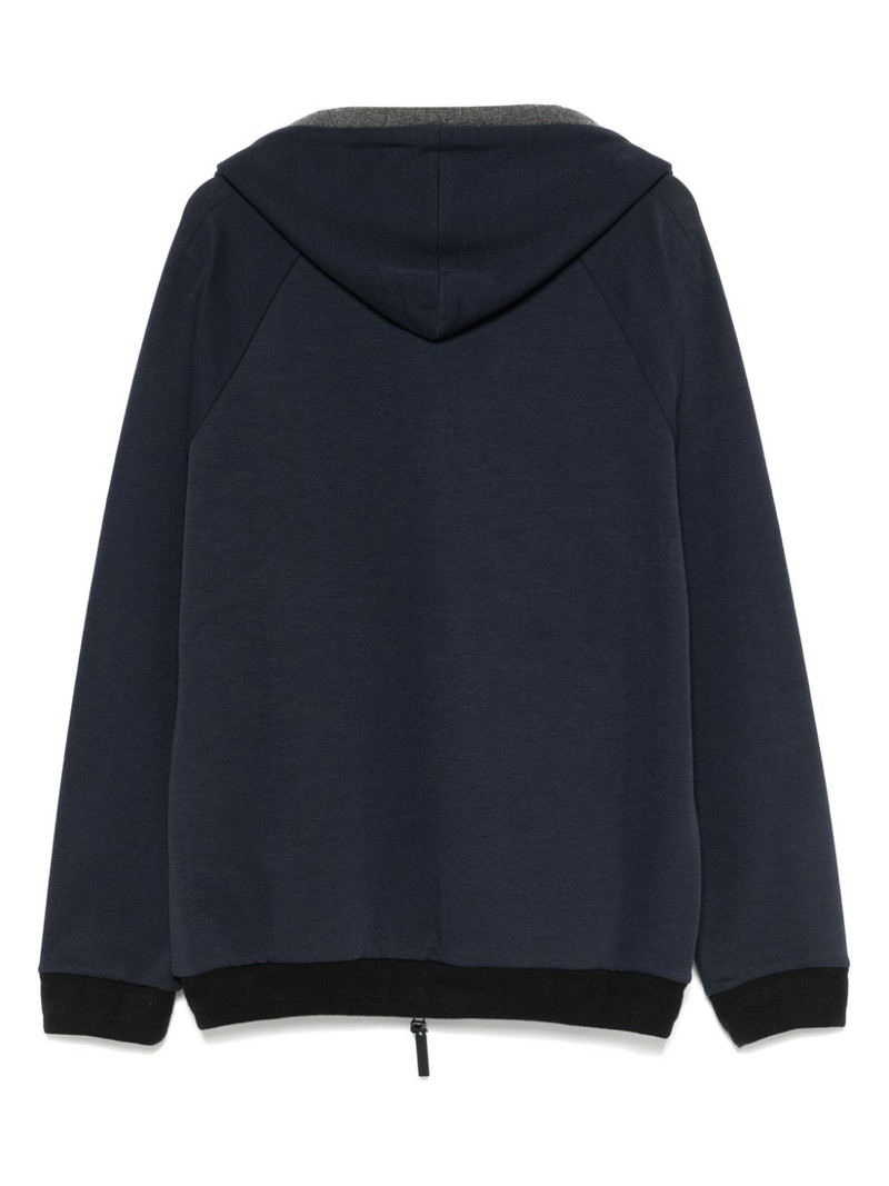EMPORIO ARMANI zip-up hoodie outlook