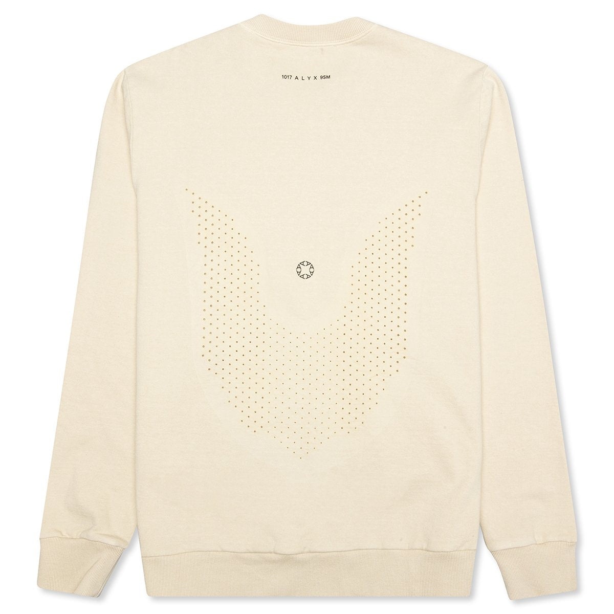 1017 ALYX 9SM CREWNECK W/ PRINT - SAND - 2