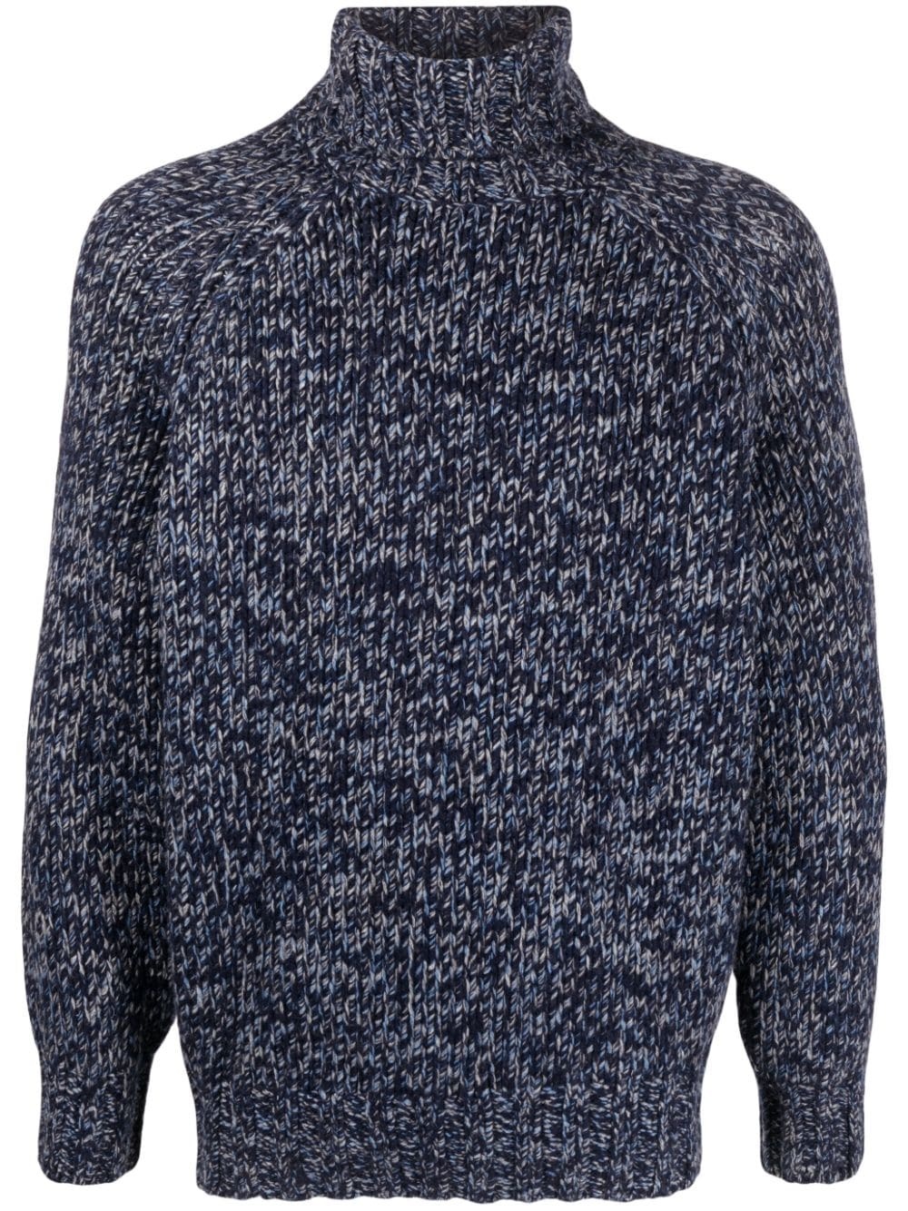 mélange high-neck thick-knit jumper - 1