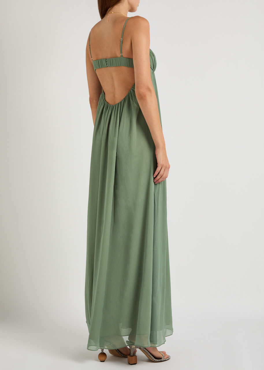 Reformation Cebba Georgette Maxi Dress - 3
