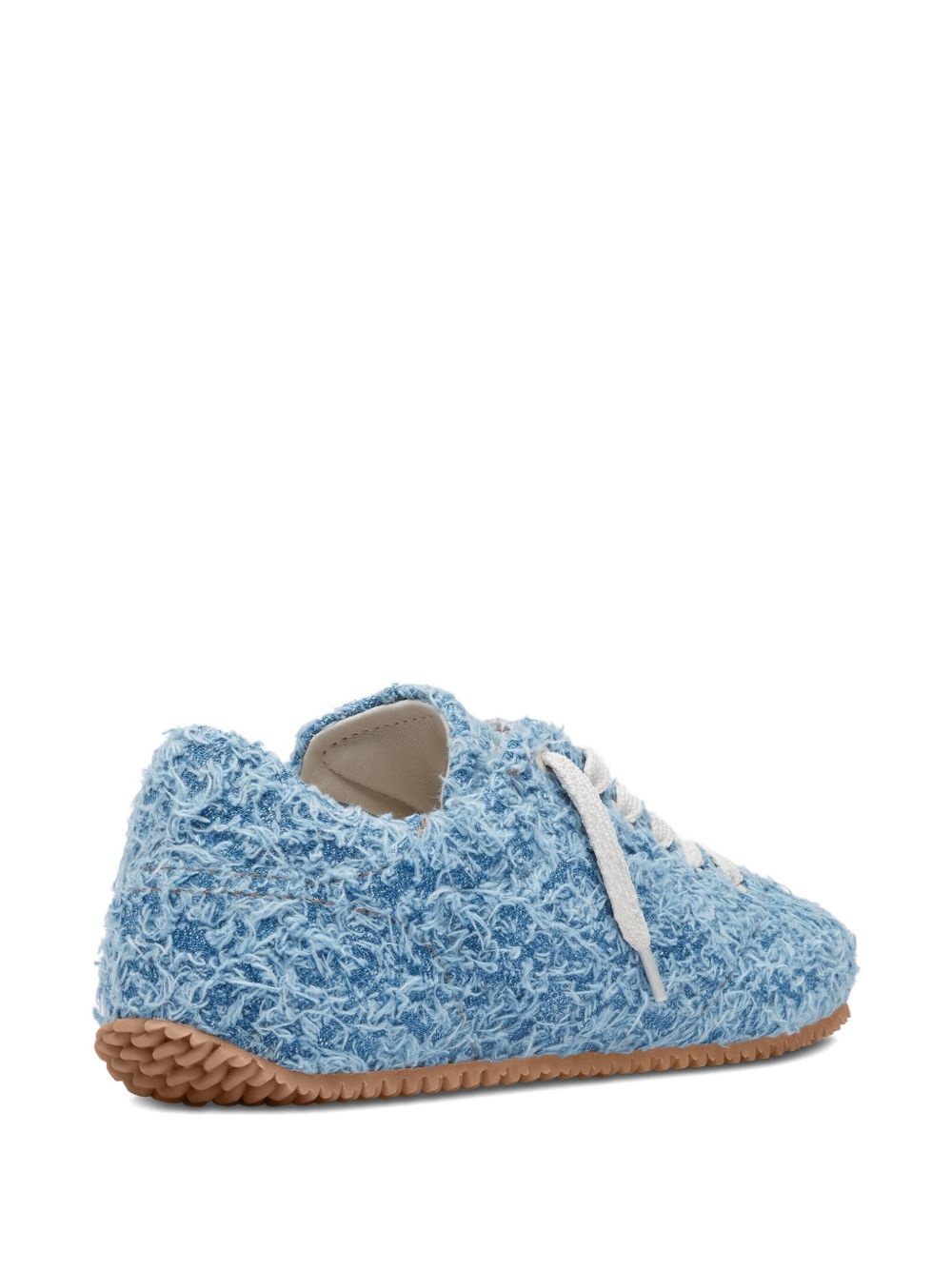 Tact fuzzy-textured lace-up sneakers - 4