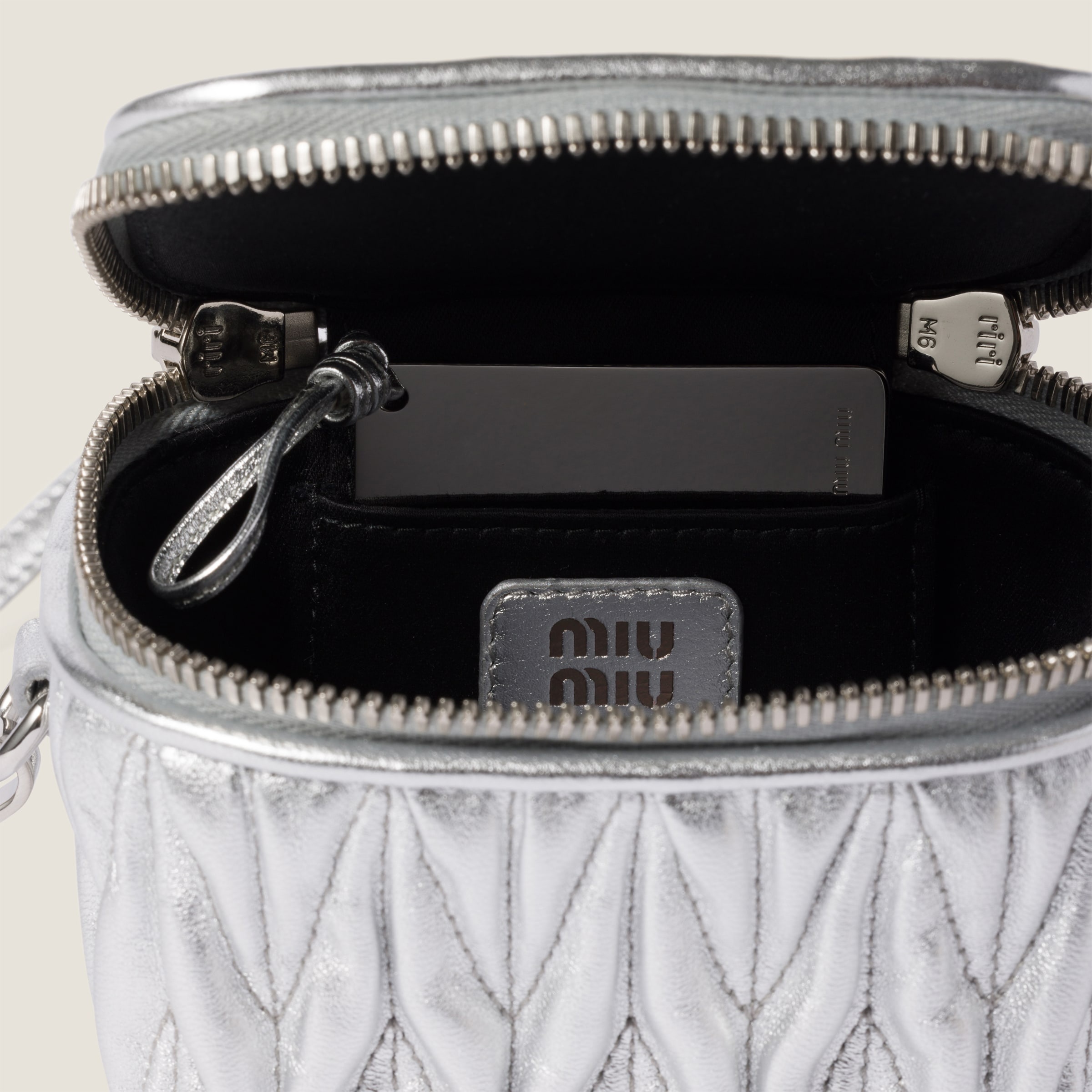 Matelassé nappa leather micro bag - 4