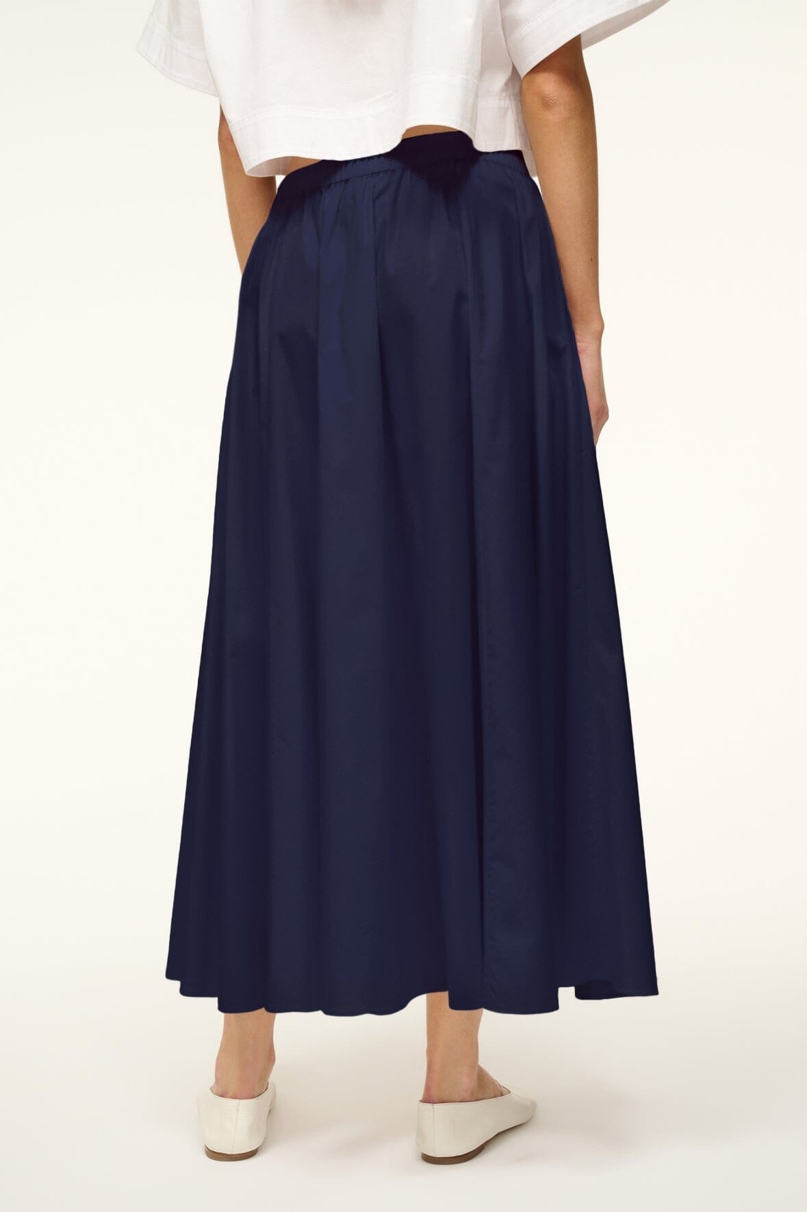 STAUD EDEN SKIRT NAVY - 5