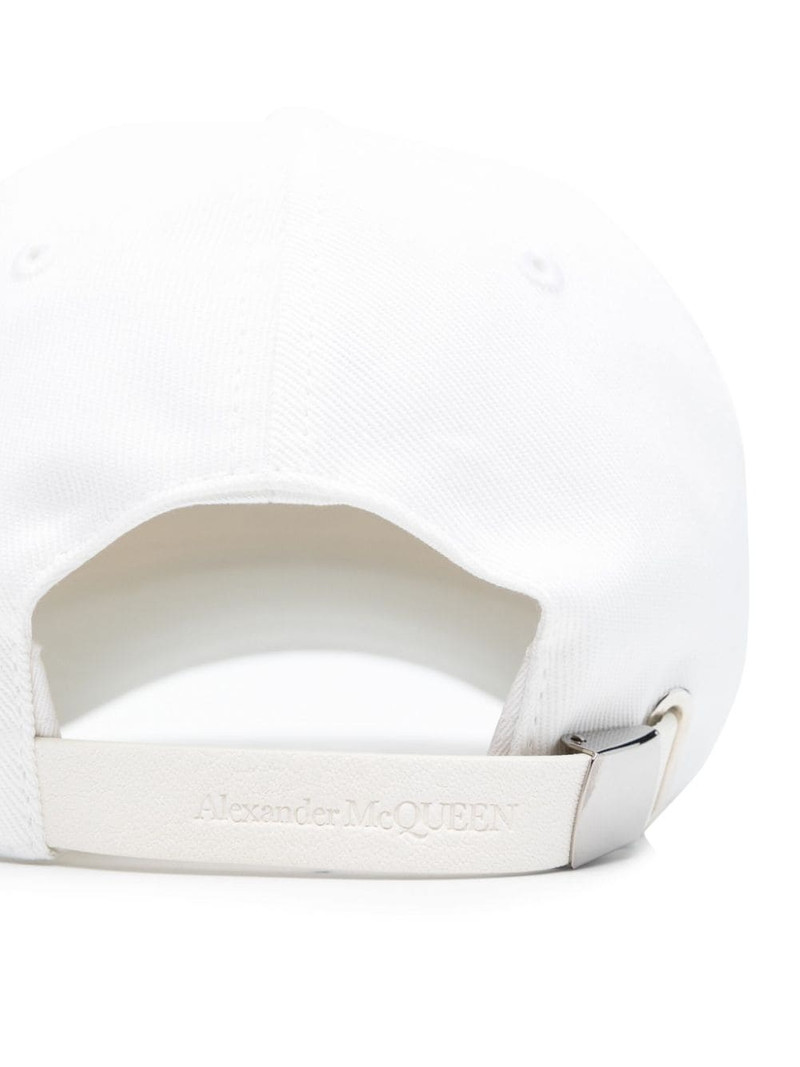 Alexander McQueen embroidered-motif cotton cap outlook