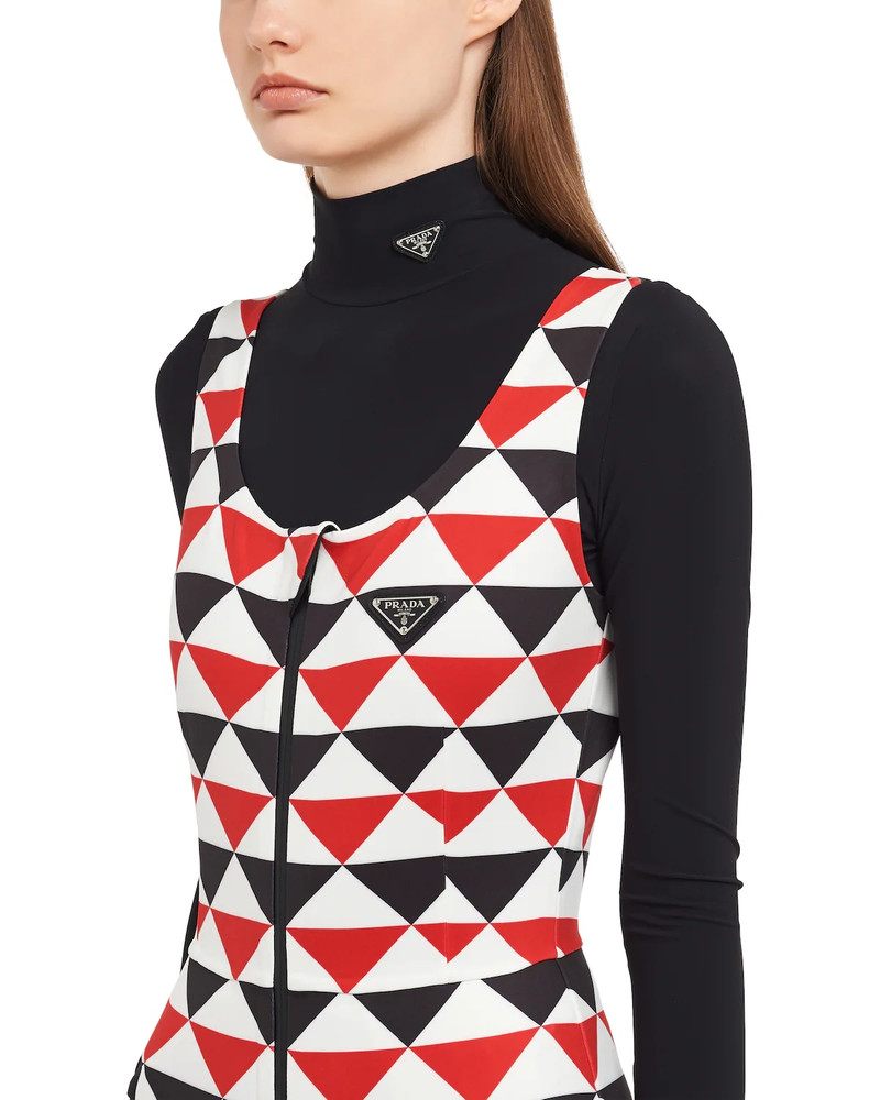 Printed jersey jumpsuit 5