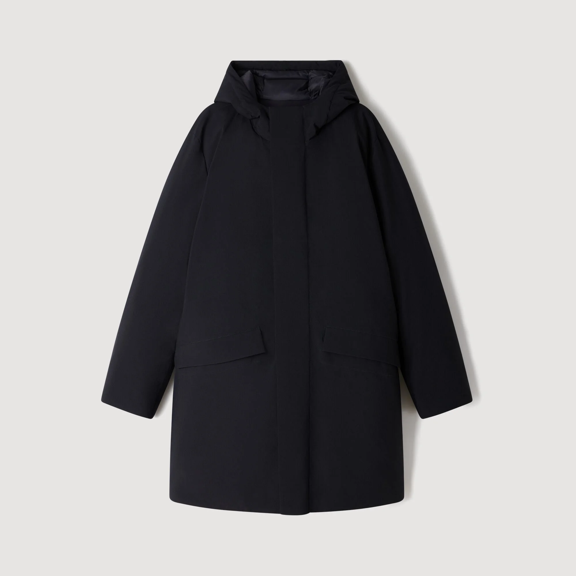 ZIP-UP HOODED PARKA - 1
