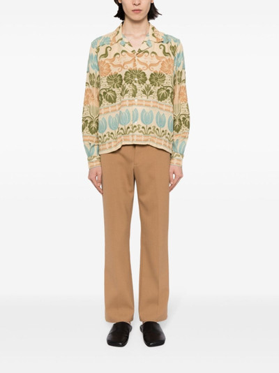 BODE patterned-jacquard cotton shirt outlook