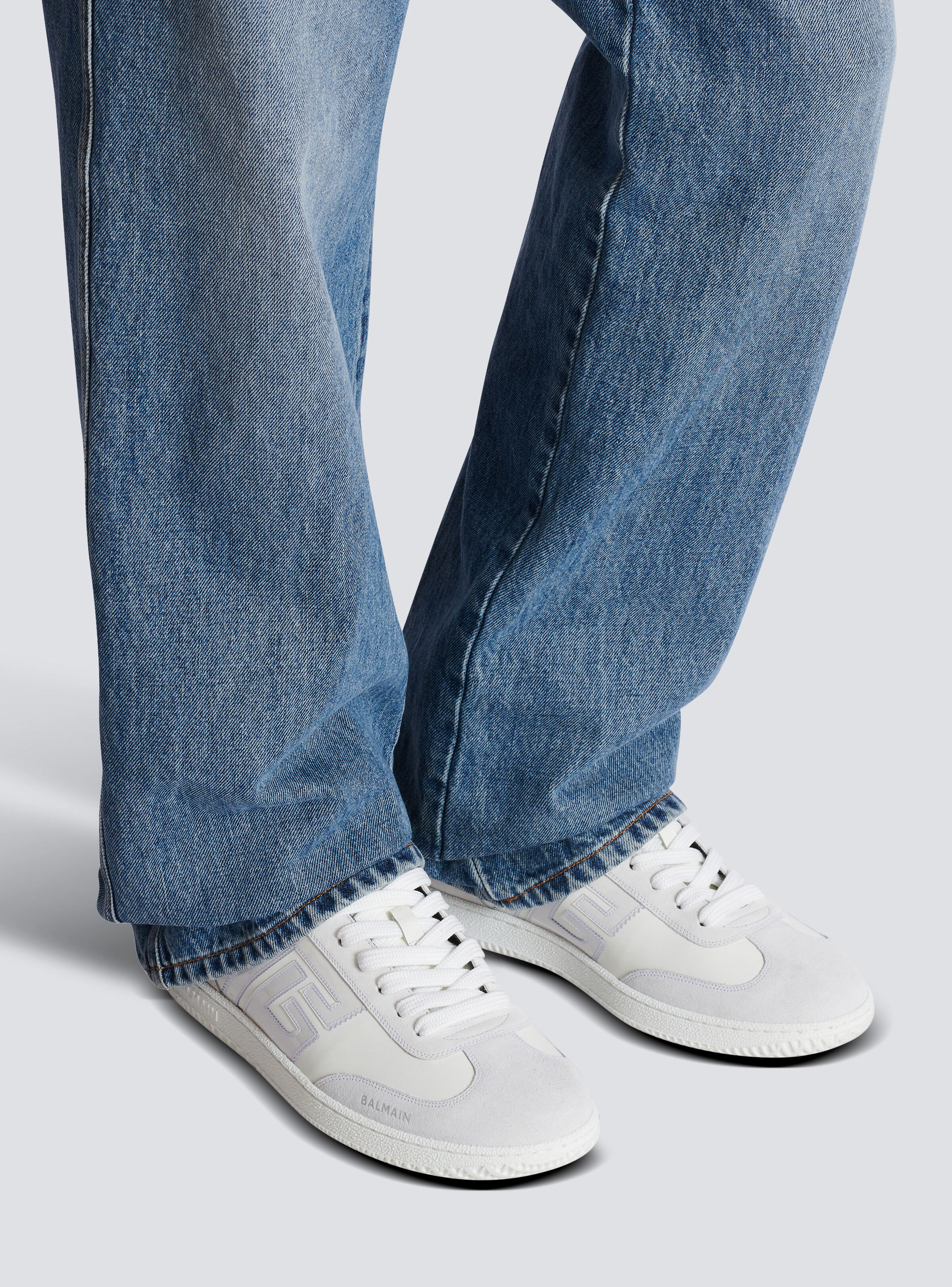 Suede Balmain Swan trainers - 9