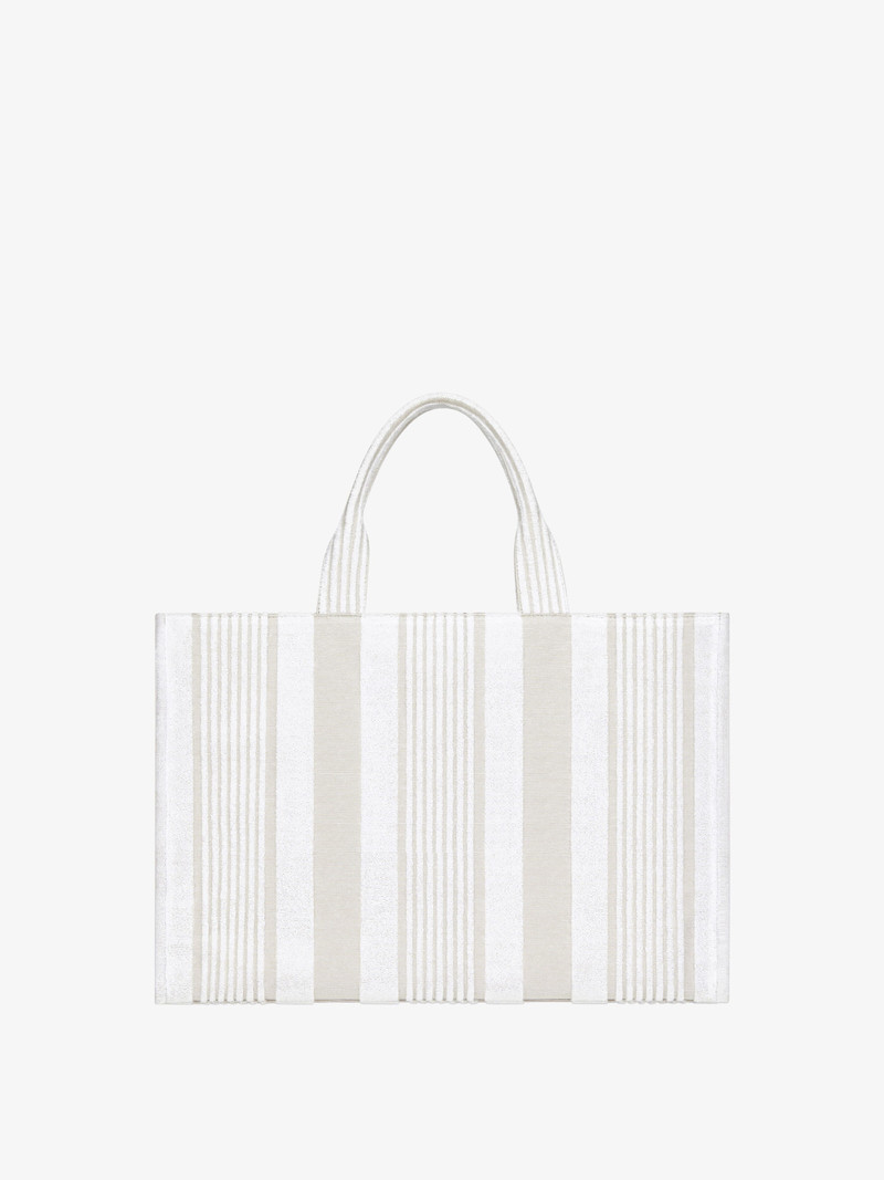 GIVENCHY TOTE BAG IN COTTON TOWELLING WITH STRIPES 4