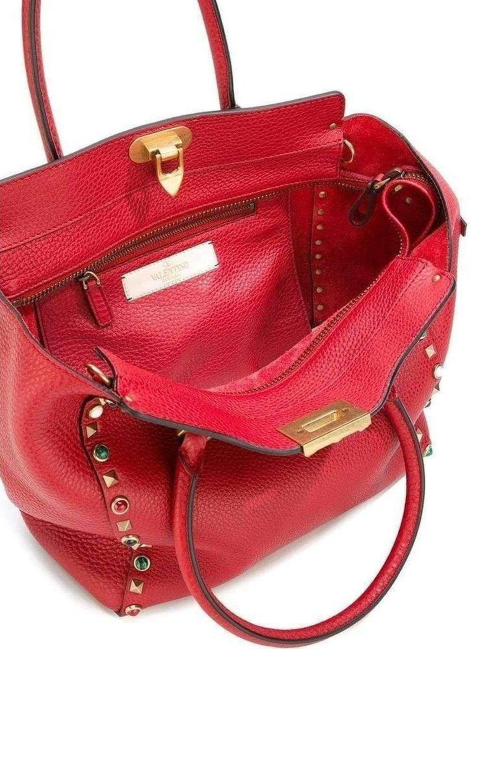 Rockstud Rolling Trapeze Tote Bag - 4