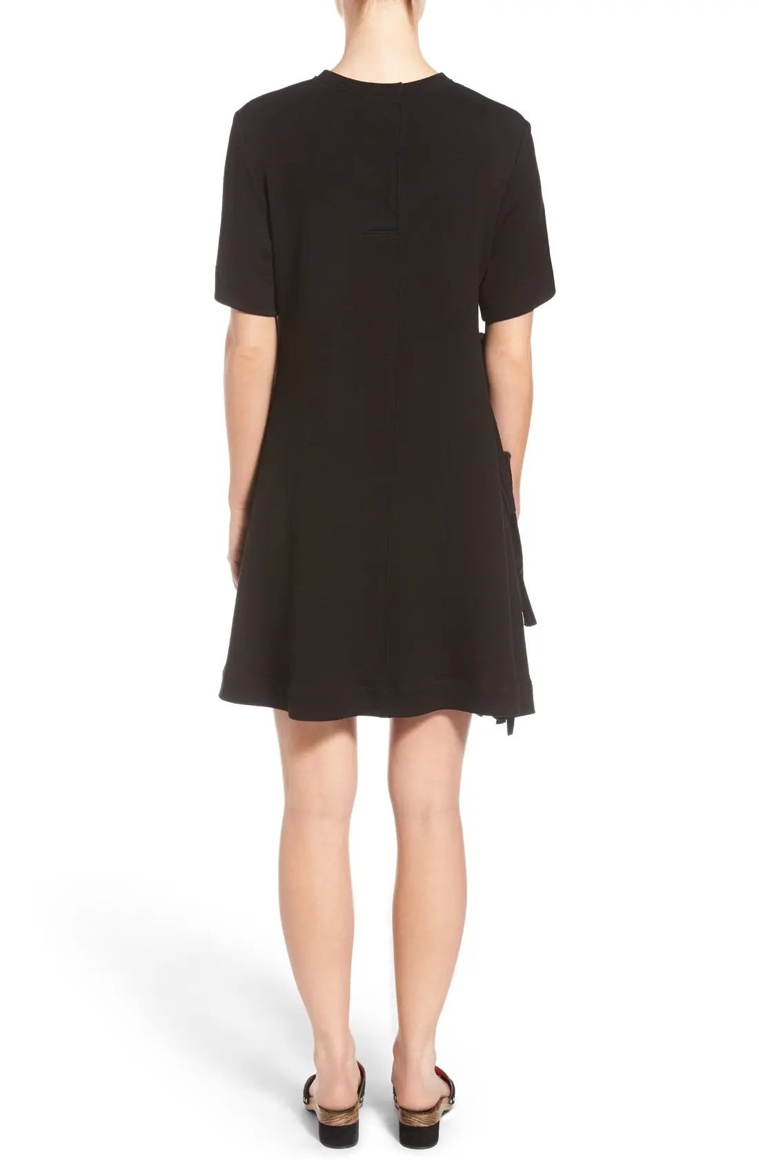 Flared Side Tie Jersey Dress - 5