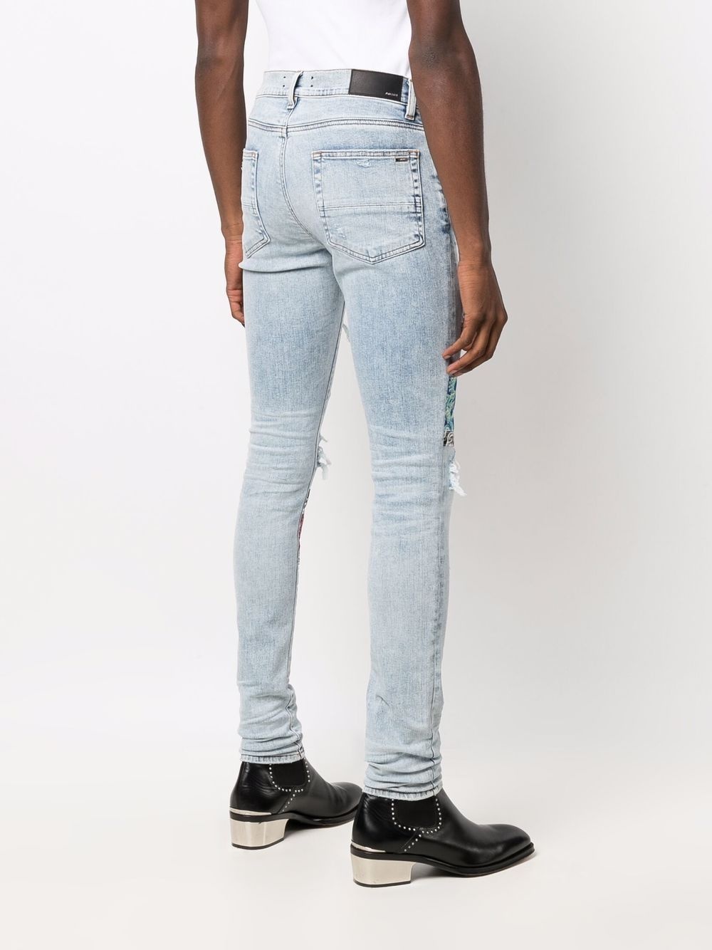 distressed skinny jeans - 4