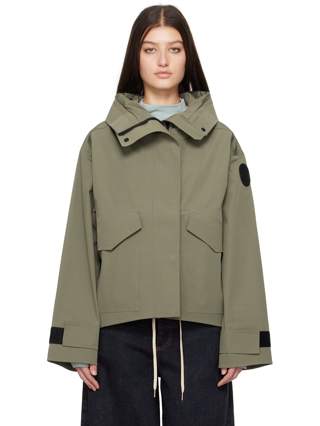 Tofino Canadian Rain Jacket Canada Goose Green Tofino Rain Jacket - Main Image