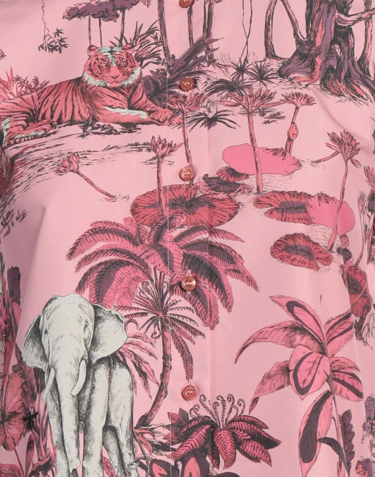 Pink Women's Floral Shirts & Blouses - 4