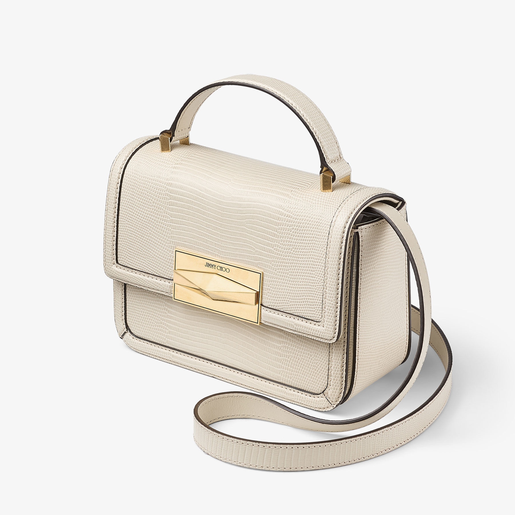 ハンドバッグ JIMMY CHOO Bamboo Lizard Print Top-Handle Bag Diamond Link Top Handle | Bamboo Lizard Print Top Handle Bag