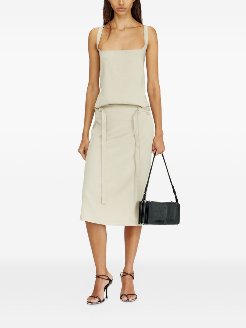 D-Sana square-neck tie-strap midi dress 5