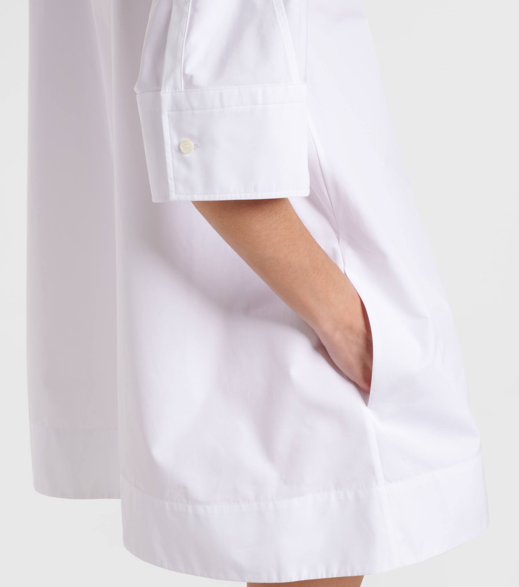 Cotton poplin shirt dress - 5