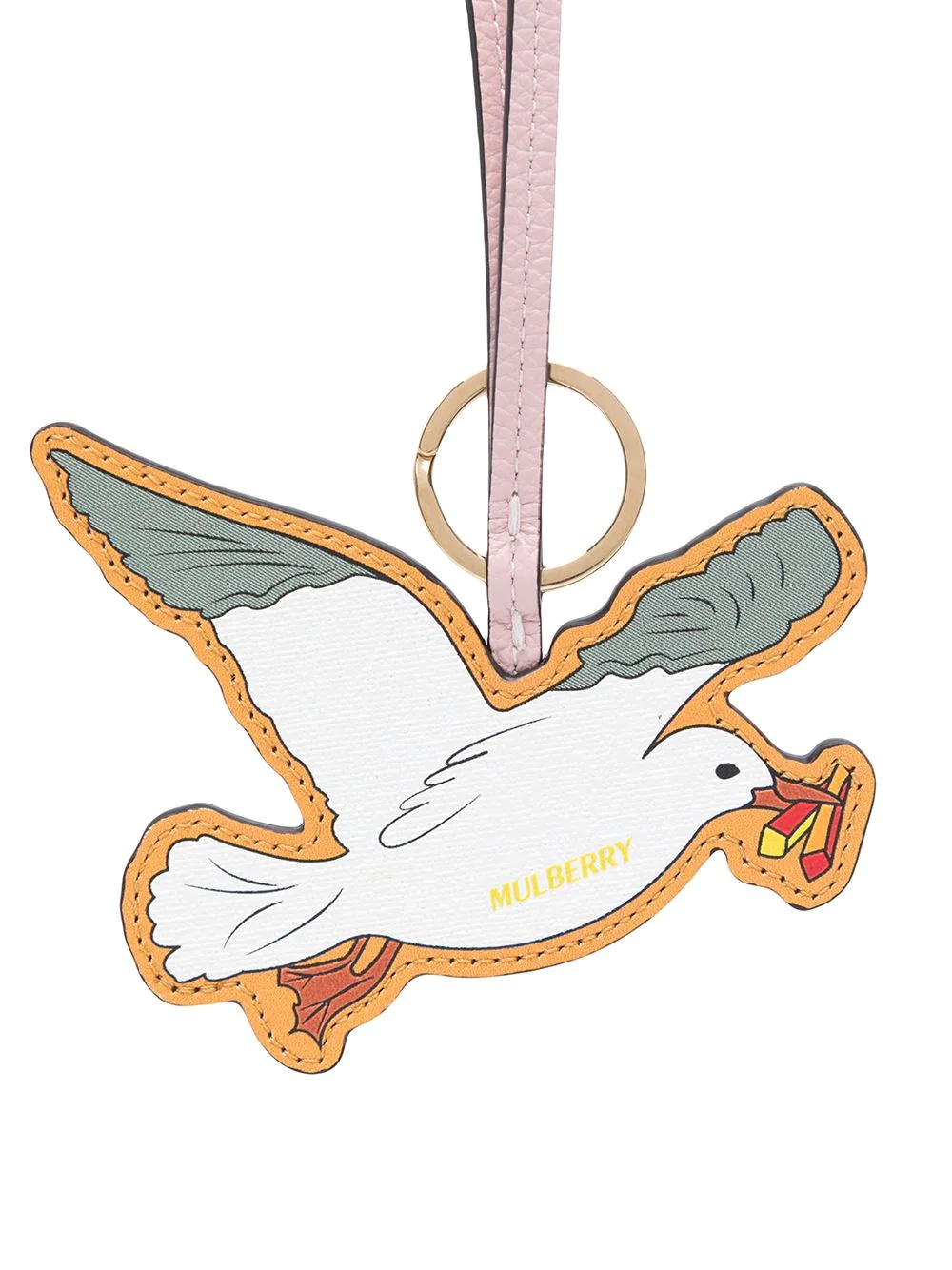 leather seagull keyring - 2